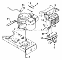 Engine Accessories Over Head Valve Diagram and Parts List for 2002 Yard Machines Lawn Tractor